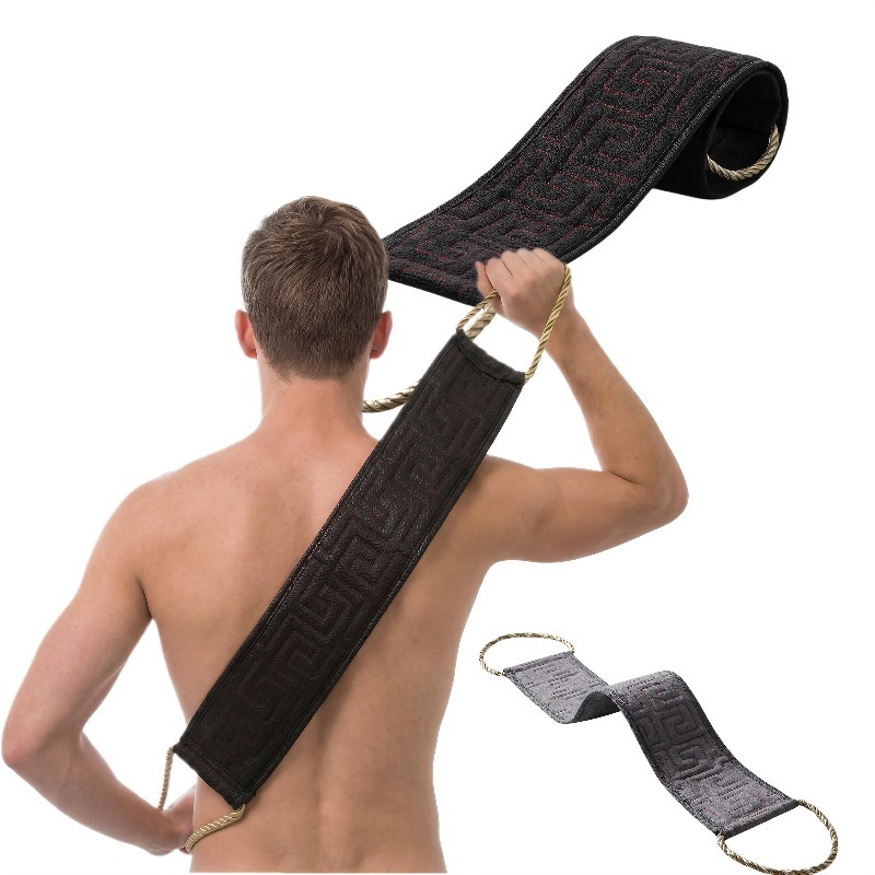 Men'S Accessories Types - แปรงขัดหลังแบบยาว ผ้าขัดหลังเนื้อหยาบ ขจัดเซลล์ผิวที่ตายแล้ว ทำความสะอาดล้ำลึก สำหรับผู้ชายและผู้หญิง อุปกรณ์อาบน้ำ
