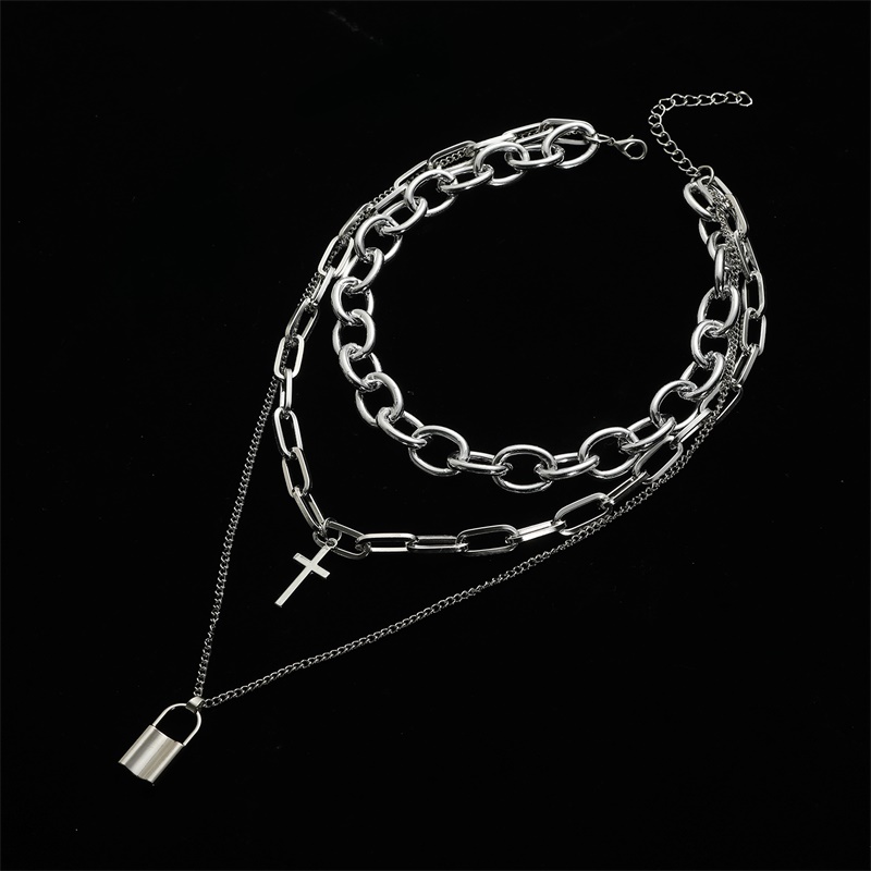 FNQUFUJ Layered Grunge Aesthet - Men Accessories Neck Chain บทวิจารณ์และราคา