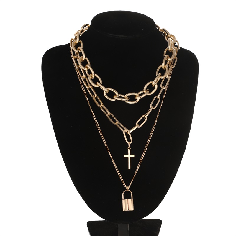 FNQUFUJ Layered Grunge Aesthet - Men Accessories Neck Chain บทวิจารณ์และราคา