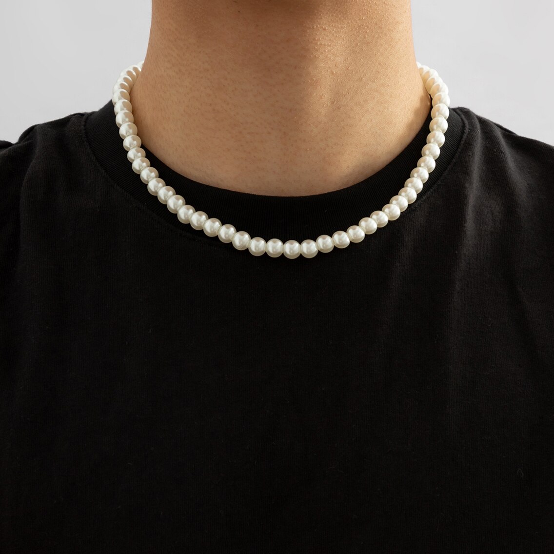 สร้อยคอโชคเกอร์สั้นประดับลูกปั - Men Accessories Neck Chain บทวิจารณ์และราคา